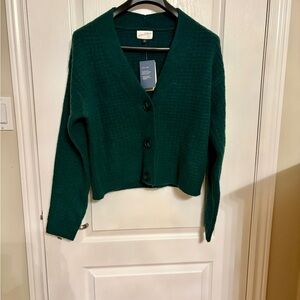 Universal Thread teal  V-Neck Button Cardigan